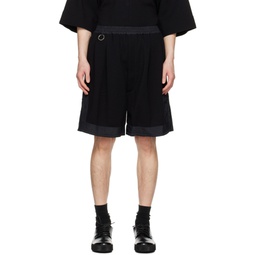 Black O Ring Shorts 231304M193003