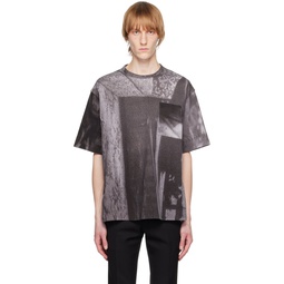 Gray Drop Shoulder T Shirt 231304M213001