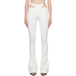 Off White Pin Buckle Pants 241528F087006