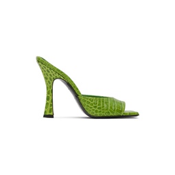 Green Anais Heeled Sandals 222528F125005