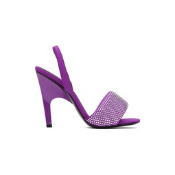Purple Rem Heeled Sandals 232528F122005