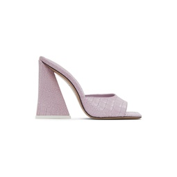 Pink Leather Devon Heeled Sandals 221528F125015
