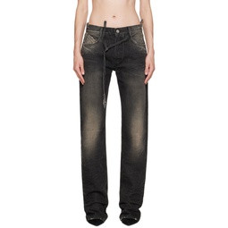 Grey Long Jeans 241528F069003