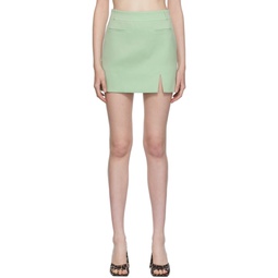 Green Eddie Mini Skirt 221528F090005