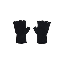 SSENSE Exclusive Black Heavy Fingerless Gloves 241014M135001