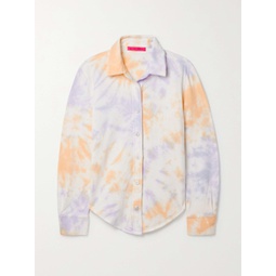 THE ELDER STATESMAN Tie-dyed cotton and cashmere-blend shirt