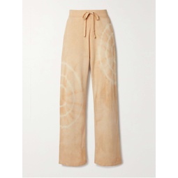 THE ELDER STATESMAN Spiral City tie-dyed wool and cashmere-blend track pants