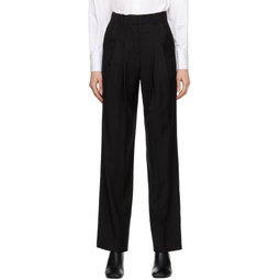 Black Gelso Trousers 241115F087012