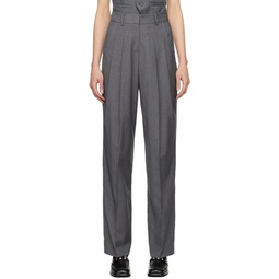 Gray Gelso Trousers 241115F087014