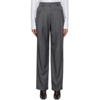 Gray Gelso Trousers 232115F087009