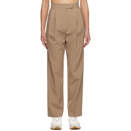 Beige Bea Trousers 232115F087013