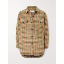 THE GREAT. The State Park plaid flannel jacket