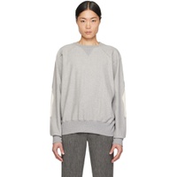 Gray Cutout Sweatshirt 241864M204001