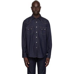 Indigo Classic Western Denim Shirt 241864M192006