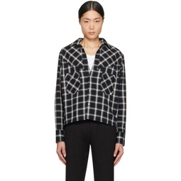 Black Check Shirt 241864M192000