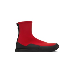Red TR Ankle Boots 221359F113007