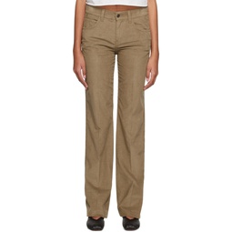 Taupe Carlyl Trousers 222359F087028