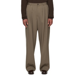 Taupe Rufus Trousers 232359M191012