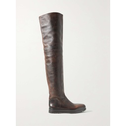 THE ROW Billie leather over-the-knee boots