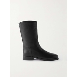 THE ROW Textured-leather boots