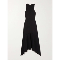THE ROW Olina asymmetric stretch-crepe midi dress