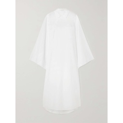 THE ROW Numa wrap-effect cotton-poplin maxi dress