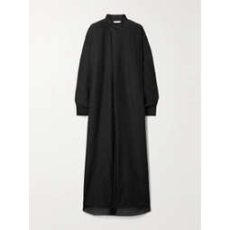 THE ROW Atla oversized cotton and silk-blend voile midi dress