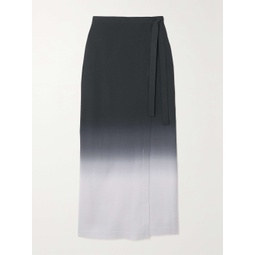 THE ROW Kawa ombre silk maxi wrap skirt