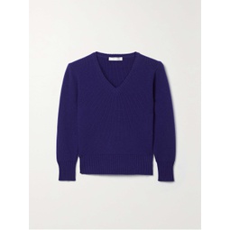 THE ROW Cael cropped ribbed cashmere-blend sweater