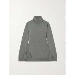 THE ROW Nomi cutaway cashmere turtleneck sweater