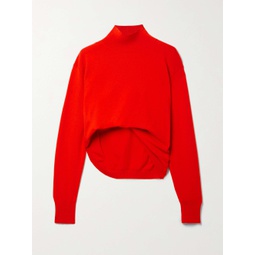 THE ROW Callan gathered cashmere turtleneck sweater