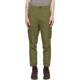 Khaki Cinch Tab Cargo Pants 241150M188001