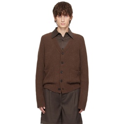 Brown   Off White Convertible Sweater 232865M200000