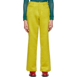 SSENSE Exclusive Yellow Trousers 222942M191001