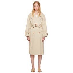 Beige New Order Trench 222477F067000