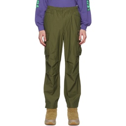 Khaki Embroidered Cargo Pants 231631M188001