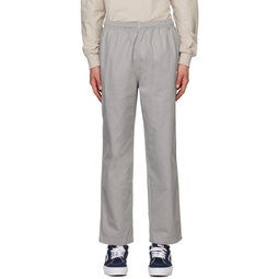 Gray Easy Trousers 231631M191013