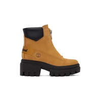 Tan Everleigh Front Zip Boots 232210F113008