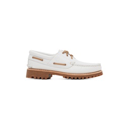 White Authentic Boat Shoes 241210M239001