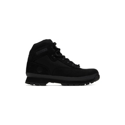Black Euro Hiker Boots 241210M255008