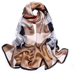TITAKING Womens 100% Mulberry Silk Scarf Lightweight Fashion Outdoor Shawl Wraps 71X35