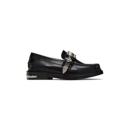 Black Polido Loafers 232492F121006