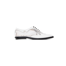 White Lace Up Oxfords 231492F120002