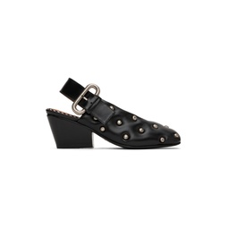 SSENSE Exclusive Black Embellished Heels 232492F122000