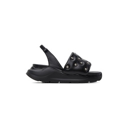 Black Embellished Sandals 231492F124018