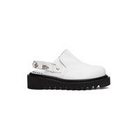 White Hardware Loafers 231492F121001