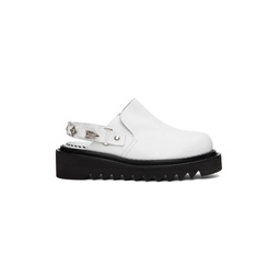 White Hardware Loafers 231492F121001