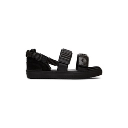 SSENSE Exclusive Black Buckles Flat Sandals 222492F124000