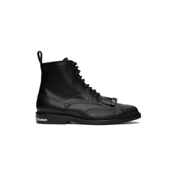 Black Fringed Boots 241688M255000