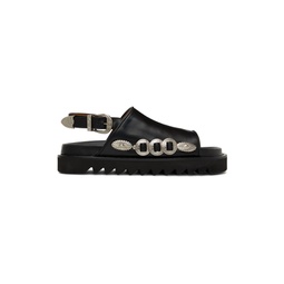 Black Leather Sandals 221688M228032